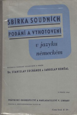 Sbírka soudních podání a vyhotovení v jazyce německém