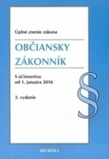 Občiansky zákonník s účinnosťou od 1. januára 2016 - úplné znenie zákona, 3. vydanie