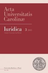 Acta Universitatis Carolinae 3/2015