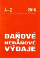 Daňové a nedaňové výdaje A-Z 2016