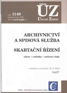 ÚZ č.1149 Archivnictví 2016