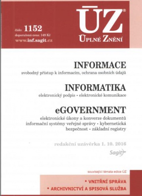 ÚZ č.1152 Informace, eGovernment 2016