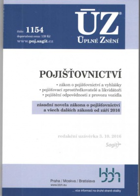 ÚZ č.1154 Pojišťovnictví 2016