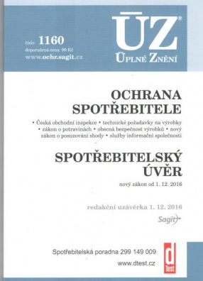 ÚZ č.1160 Ochrana spotřebitele 2016