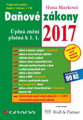 Daňové zákony 2017 - Úplná znění platná k 1. 1. 2017