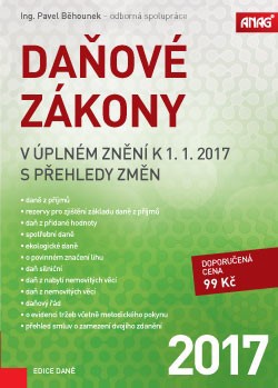 Daňové zákony v úplném znění k 1. 1. 2017 s přehledy změn