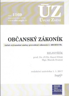 ÚZ č.1169 Občanský zákoník 2017