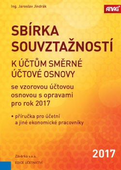 Sbírka souvztažností k účtům směrné účtové osnovy se vzorovou účtovou osnovou s opravami pro r. 2017