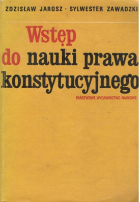 Wstep do nauki prawa konstytucyjnego