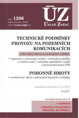 ÚZ č.1206 Technické podmínky provozu na pozemních komunikacích 2017