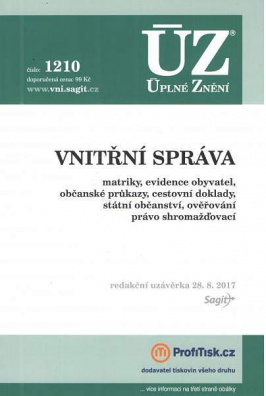 ÚZ č.1210 Vnitřní správa