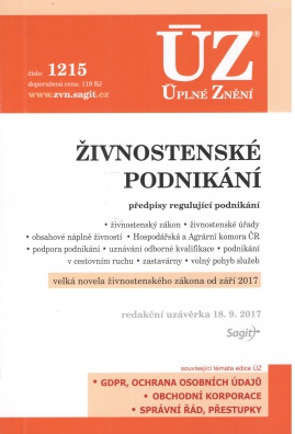 ÚZ č.1215 Živnostenské podnikání