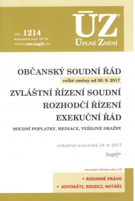 ÚZ č.1214 Občanský soudní řád