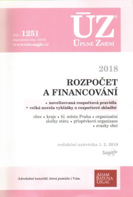 ÚZ č.1251 Rozpočet a financování 2018