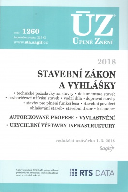 ÚZ č.1260 Stavební zákon, vyhlášky a další předpisy, 2018