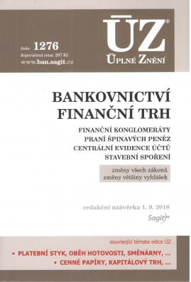 ÚZ č.1276 Bankovnictví, Finanční konglomeráty, Praní špinavých peněz, Stavební spoření