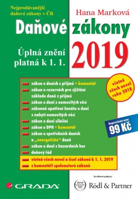 Daňové zákony 2019 - úplná znění k 1. 1. 2019