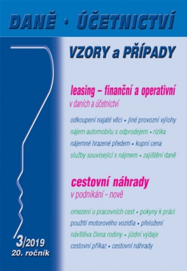 Daně, účetnictví - vzory a případy 3/2019