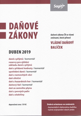 Daňové zákony - duben 2019