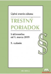 Trestný poriadok - 2019 - 5. vydání