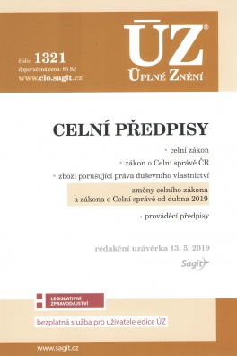 ÚZ č.1321 Celní předpisy