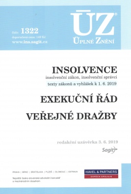 ÚZ č.1322 Insolvence, Exekuční řád, Veřejné dražby