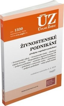 ÚZ č.1330 Živnostenské podnikání, volný pohyb služeb, podpora podnikání