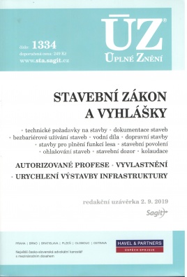 ÚZ č.1334 Stavební zákon, vyhlášky a další předpisy