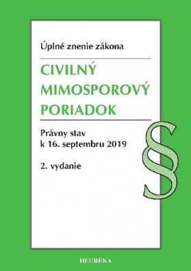 ÚZZ 2019 - Civilný mimosporový poriadok - 2. vydanie