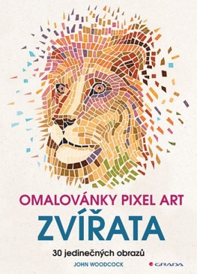 Antistresové omalovánky Omalovánky Pixel Art Zvířata