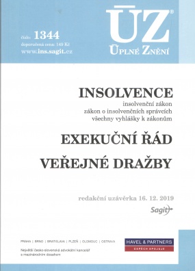 ÚZ č.1344 Insolvence, Exekuční řád, Veřejné dražby