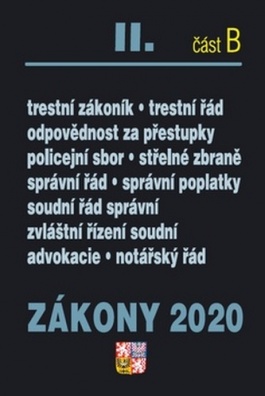 Zákony 2020 II. část B Trestní zákony