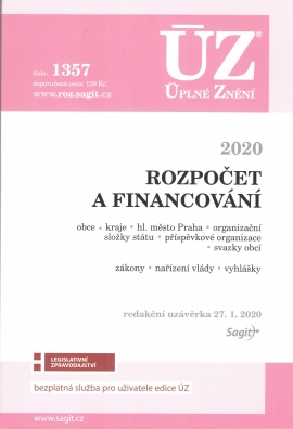 ÚZ č.1357 Rozpočet a financování územních samosprávných celků, organizačních složek státu, příspěvko