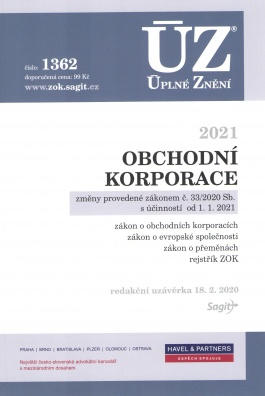 ÚZ č.1362 Obchodní korporace