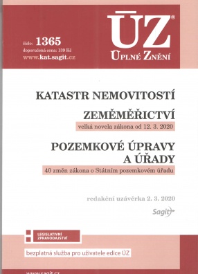 ÚZ č.1365 Katastr nemovitostí