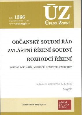 ÚZ č.1366 Občanský soudní řád