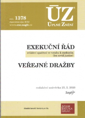 ÚZ č.1378 Exekuční řád, veřejné dražby