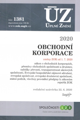 ÚZ č.1381 Obchodní korporace 2020