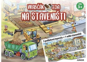 Vrabčák Eda na staveništi - 3 podlahová leporela = 1 velké staveniště