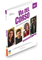 Via del Corso B1 Libro dello studente ed esercizi + CD Audio (2) + DVD video