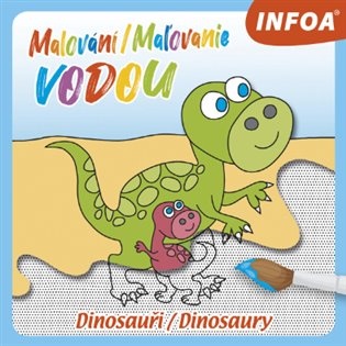 Malování / Maľovanie vodou – Dinosauři / Dinosaury