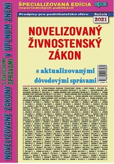 Novelizovaný ŽIVNOSTENSKÝ zákon