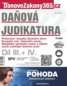 Daňová judikatura (Díl III. a IV.)