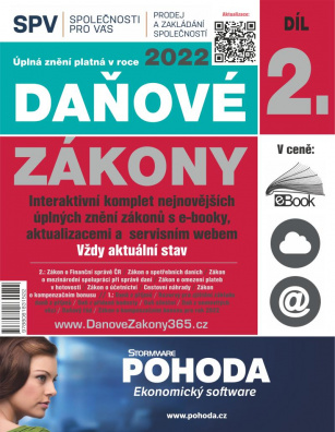 Daňové zákony 2022 (Díl 2.)