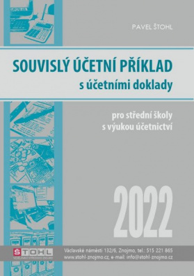 Souvislý účetní příklad s účetními doklady 2022