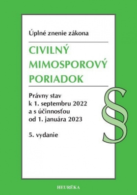 Civilný mimosporový poriadok. Úzz, 5. vyd., 9/2022