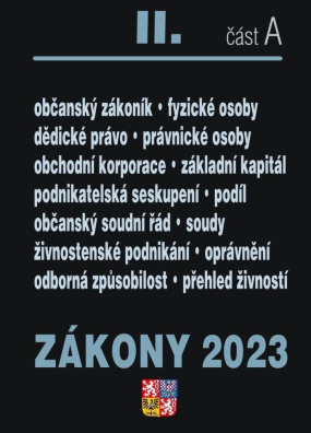 Zákony II. A / 2023 - Občanský zákoník