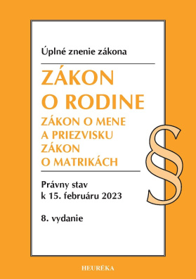 Zákon o rodine. Úzz, 8. vyd., 2/2023