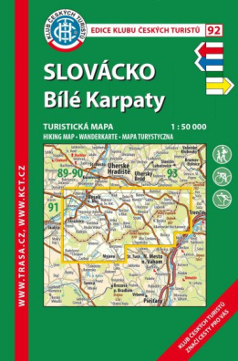 KČT 92 Slovácko, Bílé Karpaty 1:50 000/ 9. vydání 2023