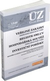 ÚZ č.1546 Veřejné zakázky, Ochrana hospodářské soutěže, Veřejná podpora, Investiční pobídky, Registr